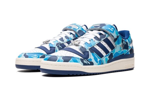 Adidas Forum 84 Low Bape 30th Anniversary Blue Camo - Imagem 2