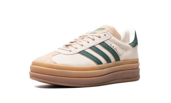 Adidas Gazelle Bold Magic Beige Collegiate Green - Imagem 4