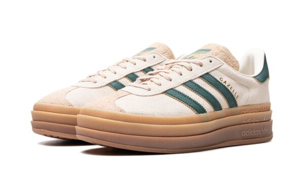 Adidas Gazelle Bold Magic Beige Collegiate Green - Imagem 2