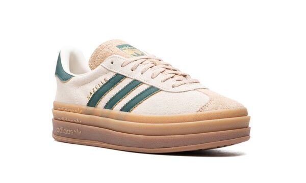 Adidas Gazelle Bold Magic Beige Collegiate Green - Imagem 5
